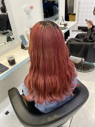 ロング カラー 🍒♡艶髪暖色カラー saaya♡🍒のヘアスタイル