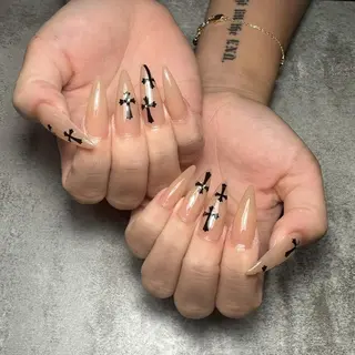 ネイル 井上春菜/長さだし パラジェルフィルインのネイルデザイン