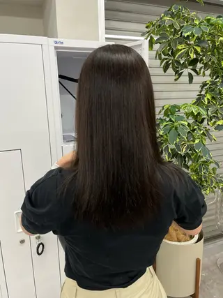 ロング 奥野碧🌈艶髪 /ダメージレスカラーのヘアスタイル