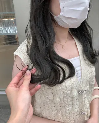 カラー 韓国ヘア/耳ツボジュ エリー♡ayumuのヘアスタイル