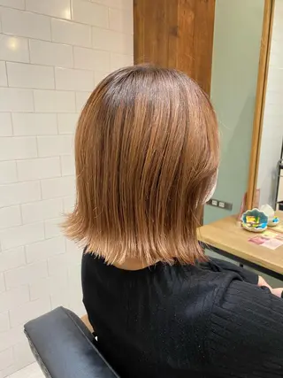 ミディアム 韓国トレンドヘア しゅーやのヘアスタイル