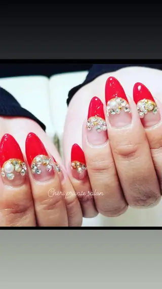 カラー ネイル Chérinail 爪のお手入れのネイルデザイン