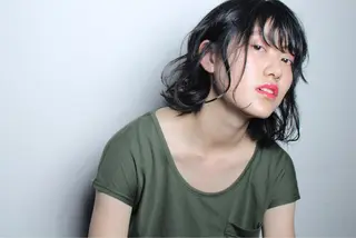 ミディアム 横井伴典 矢場町 メンズカット/パーマのヘアスタイル