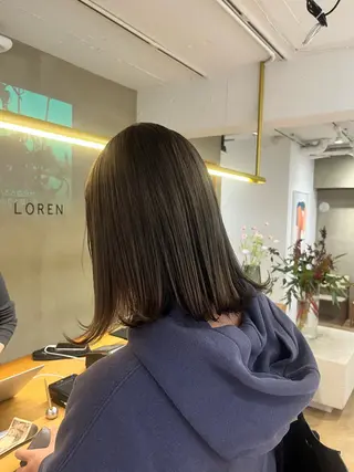 ミディアム カラー くすみカラー/ 海外ヘア/ろーれんのヘアスタイル