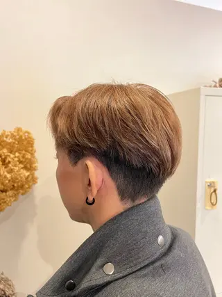 ショート 【本陣】カット モデル/朝岡 慧のヘアスタイル