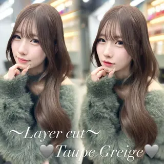 ロング 韓国風/ワンホンヘア 髪質改善/MaCoのヘアスタイル