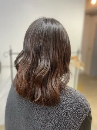 ミディアム cuore/ みく/艶カラーのヘアスタイル