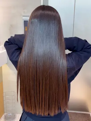 ロング カラー パーマ 【美髪矯正】 吉村　清志のヘアスタイル