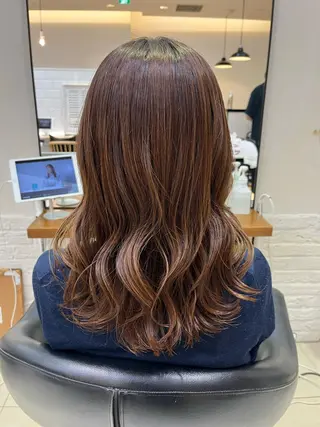 ロング コテ巻き風パーマ🫧 麻尋のヘアスタイル