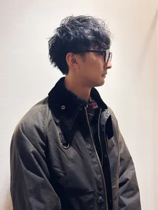 ショート パーマ メンズ ARCHE南堀江所属・ARCHE南堀江 MENS専用のヘアスタイル