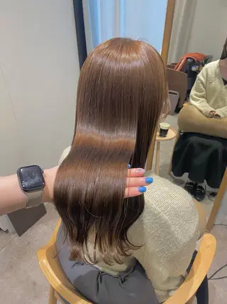 ロング カラー 透明感カラー/韓国 ヘア🩶yuri🩵のヘアスタイル