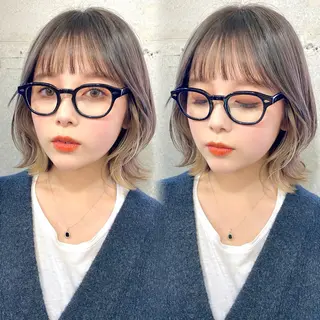 ミディアム カラー 似合わせレイヤー 🇰🇷荒木洋文のヘアスタイル