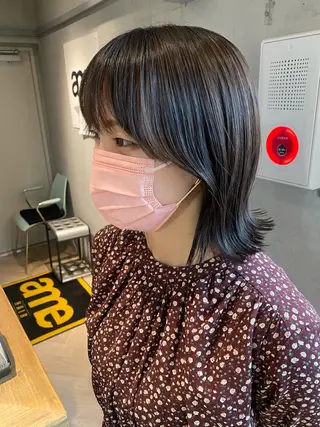 ミディアム 西山 恵太郎のヘアスタイル