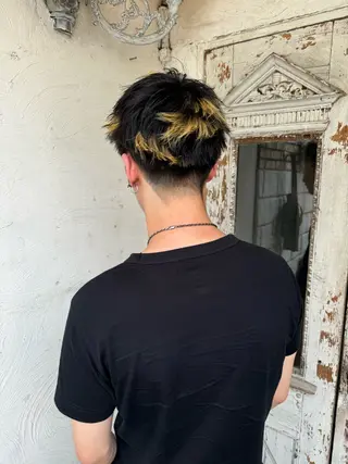 カラー メンズ パーマ、髪質改善 カズマのヘアスタイル