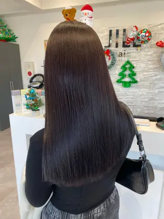 セミロング JILL    hair所属・maki💖 ボブ/縮毛矯正のヘアスタイル