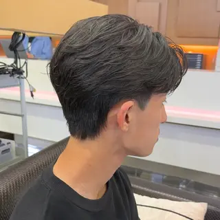 パーマ メンズ 韓国レイヤー/センタ ーパート/坂本翔のヘアスタイル