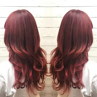 ロング カラー 韓国ヘア🤍髪質改善 🇰🇷AKANEのヘアスタイル