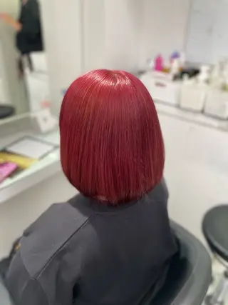 ショート カラー トレンド暖色ヘア🍒 miu🍒のヘアスタイル