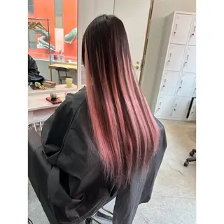 ロング 韓国ヘア×ハイトーン AYA💫のヘアスタイル