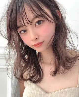 ミディアム JYUNESU所属・レディースパーマ 🫧モデルさま募集中のヘアスタイル