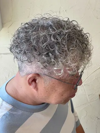 ショート パーマ メンズ メンズ特化/パーマ指 名No.1/百瀬太郎のヘアスタイル