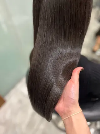 ミディアム カラー 垢抜けヘア 韓国ヘア銀座近下菜央のヘアスタイル