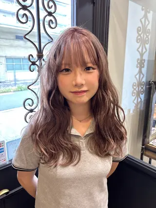 ロング カラー Fukuma Karinのヘアスタイル