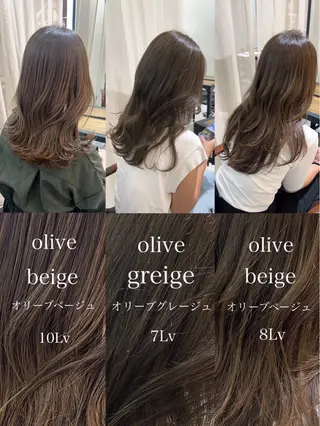 セミロング カラー 似合わせカット得意 仁井亮のヘアスタイル