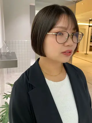 ショート カラー 似合わせカット レイヤーボブウルフのヘアスタイル