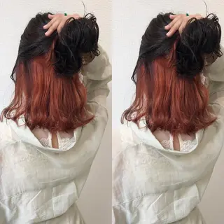 ミディアム カラー Hanna by W_SALONのヘアスタイル