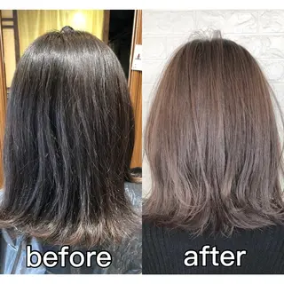 ミディアム カラー KIZU 髪質改善 オカルト怪談のヘアスタイル