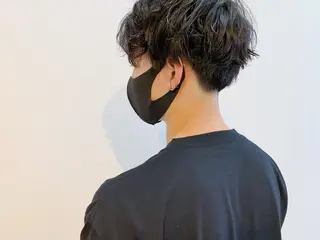 ショート パーマ メンズ タカハシ ハヤトのヘアスタイル