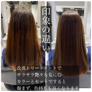 セミロング カラー ヘアアレンジ 外苑前NO.1艶髪 透明感カラーのヘアスタイル