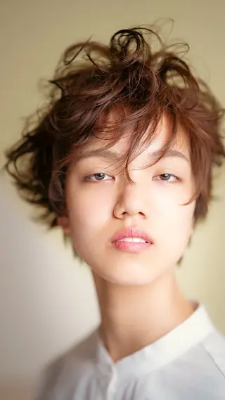 ショート カラー パーマ ヘアアレンジ ネイル マツエク・マツパ アイブロウ Loop for hair所属・松尾 泰伸のヘアスタイル