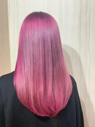 ロング カラー ヘアアレンジ ⭐️柏木皇気ブリーチ ムラ修正/他店直しのヘアスタイル