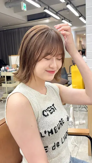 セミロング 銀座/カット /カラー✨️こうたのヘアスタイル