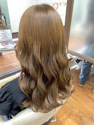 ロング カラー ヘアメイクオレンジ　tre所属・隈本 崇真のヘアスタイル