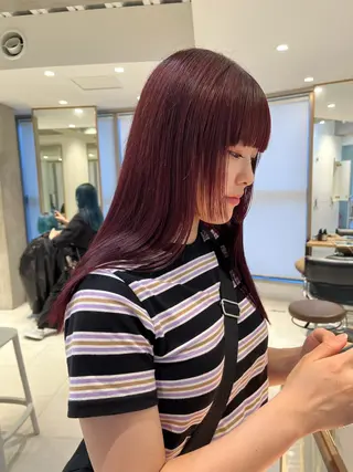 セミロング カラー ヘアアレンジ stylist ◎RUKI.のヘアスタイル