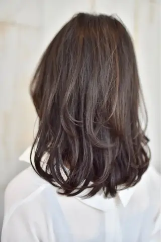ミディアム パーマ hair resort terrasse所属・長尾 圭のヘアスタイル