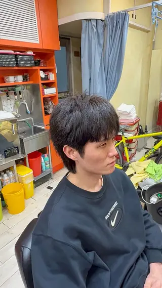 ショート メンズ 平野 蒼太のヘアスタイル