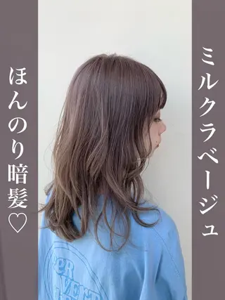 カラー 本格韓国ヘア🇰🇷 【uni】キューさんのヘアスタイル