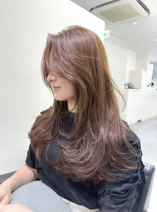 ロング AHNKISM所属・トレンド🌷 ボブ　パーマ🩰のヘアスタイル