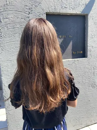 ロング カラー 馬場 瑞穂のヘアスタイル