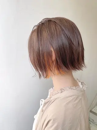ショート 川田流輝 艶髪カラー/髪質改善のヘアスタイル