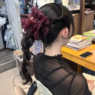 セミロング ヘアアレンジ Hair Atelier P's 【ピース】所属・Kaori / P’s 渋谷のヘアスタイル