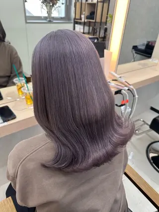 ミディアム カラー 𝐑𝐲𝐮𝐤𝐢 【店長】ALEAPのヘアスタイル