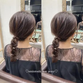 セミロング ヘアアレンジ 菅村 緋莉🎀ガーリーヘアのヘアスタイル