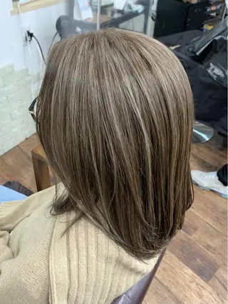 ミディアム カラー クセを最大限に活かす メンズパーマ奈良大祐のヘアスタイル