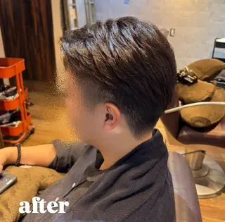 ショート メンズ メンズカットモデル 無料Ai🌙松本のヘアスタイル