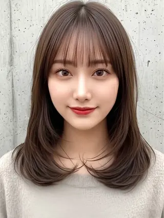 ミディアム カラー yori SAPPORO所属・yori/レイヤー 代表すがわらのヘアスタイル